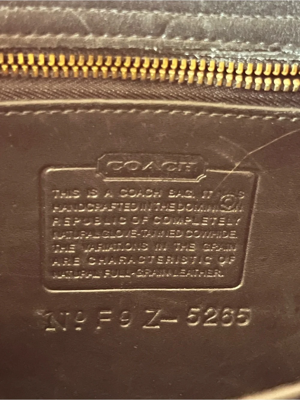 Vintage Coach Lexington 5265 Leather Turnlock Messenger Briefcase Bag Black